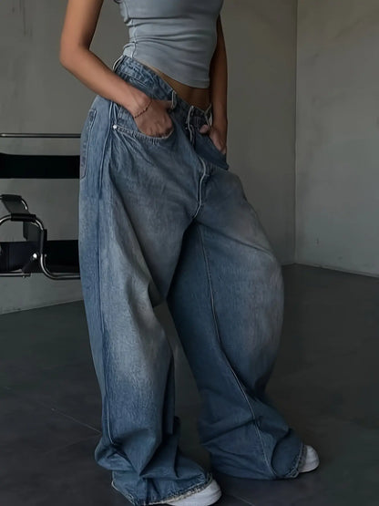 High Waist Baggy Pants Y2K Fashion