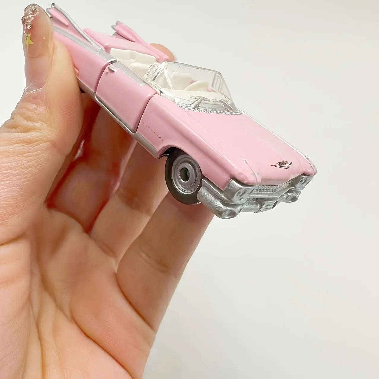 Pink Cadillac Eldorado Biarritz Model - Collectible Alloy Car Y2K Fashion