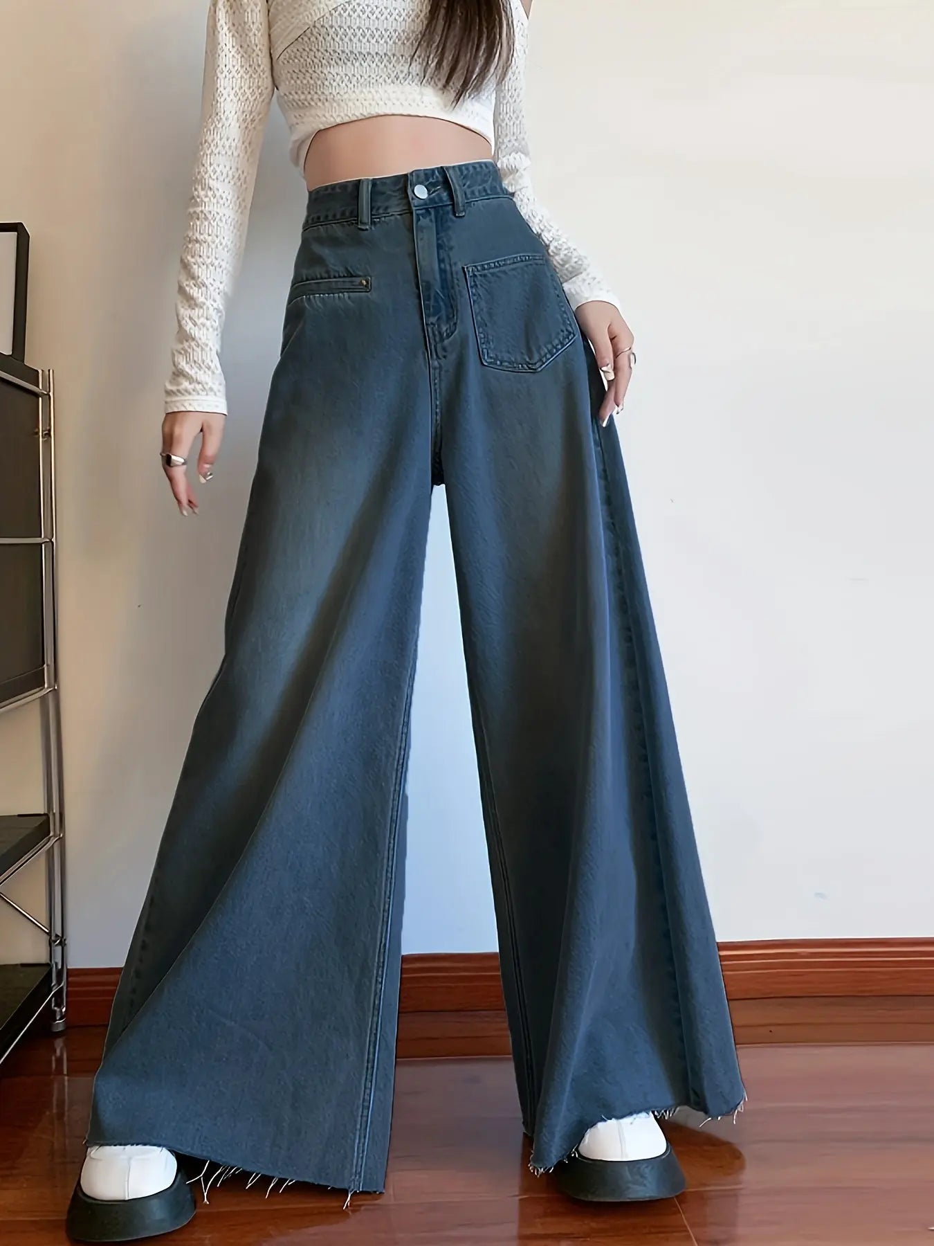 Wide-Leg Pants Y2K Fashion