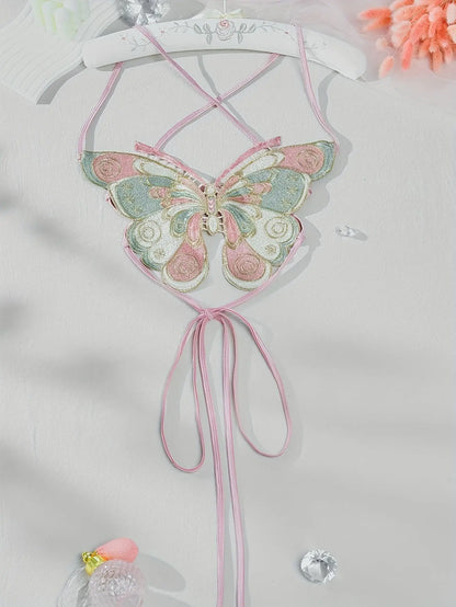 Butterfly Top Y2K Fashion