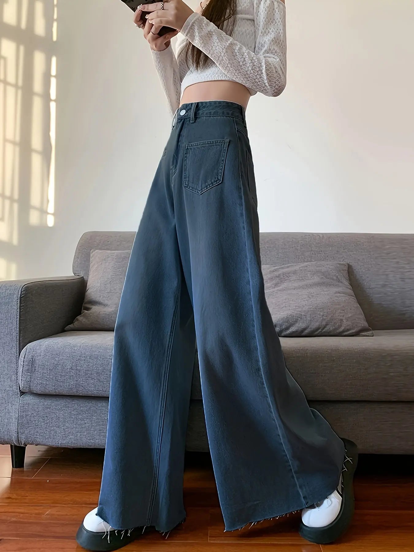 Wide-Leg Pants Y2K Fashion